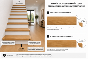 Schody widoczne z prawej strony